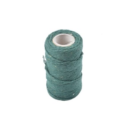 Green cotton cord 2 mm 70 m on spools 100 g
