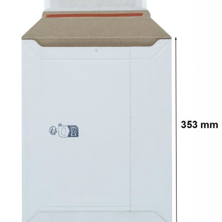 Cardboard envelope 250x353mm white B4 hard envelope for dispatch