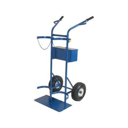 Transport welding trolley BENEK with box for 2 Gas cylinders