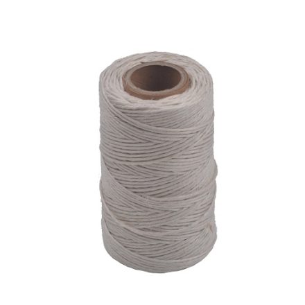 White shiny flax threads 2 mm sewing and handicrafts 100 m 100 g