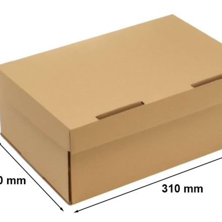 Cardboard A4 310x220x120mm brown fashion box