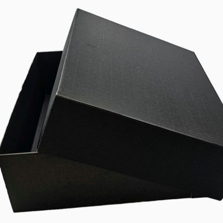 Cardboard boxes with black cap 350x300x90mm, 10 pcs