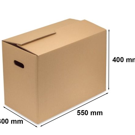 Cardboard for the removal of wood 550x300x400 mm 5 brown layers