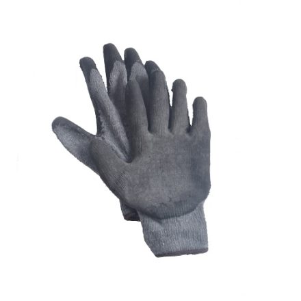 Protective work gloves Dragon rubberized with latex black size L