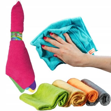 Grinding cloths of microfiber 5 pcs 36x36cm Mix Colors - Home and Office
