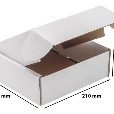 White slicer carton 210x210x75 mm F427 standard shipping