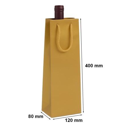 Laminate bag for gold paper wine 120x80x400 mm