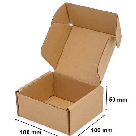 Cardboard 100x100x50 mm, fashion box 1 pcs