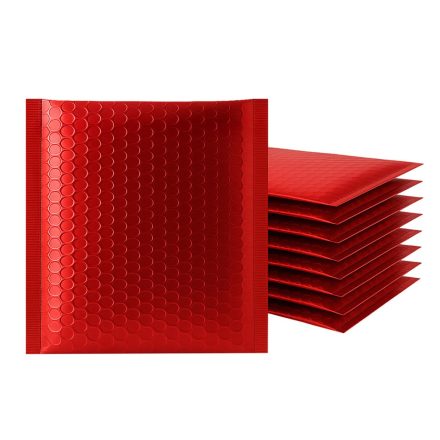 Red metallic bubble envelopes 165x165 mm 100 pcs