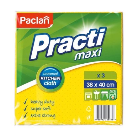 Practi Maxi wipes 3 pcs 38x40 cm yellow multi-purpose cleaning