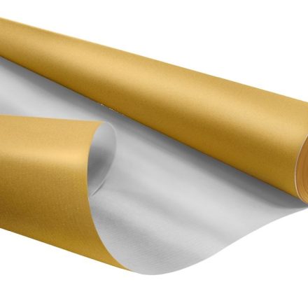 Ornamented gift paper KRAFT DUO silver gold 69 cm x 25 m