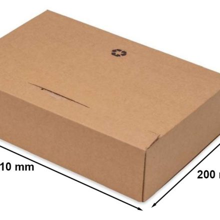Fix Box A4 cardboard box with foil 310x200x65mm brown