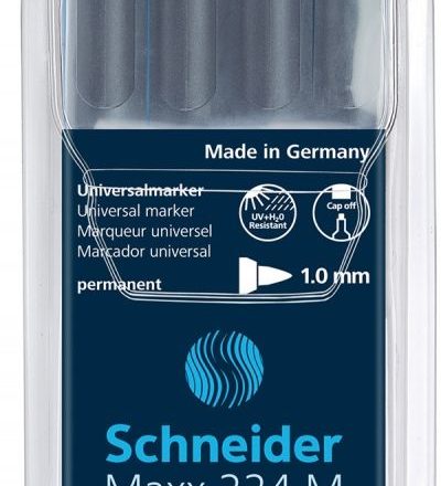 Polyotypes, film markers SCHNEIDER MAXX 224 M 1 mm, 4 mix colors
