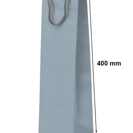 Gift bag laminated for wine 120x80x400 silver 1 pcs