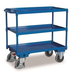 Table trolley with oil-tight steel baths SW-700.610 400 kg