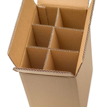 Flapboards with trusses on 6 bottles 255x170x350 mm, 10 pcs
