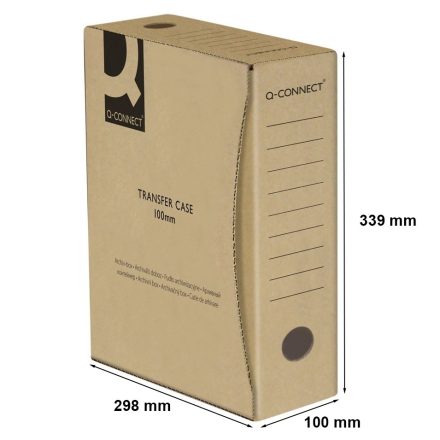 Archive box A4 acid-free brown cardboard 100x339x298 mm