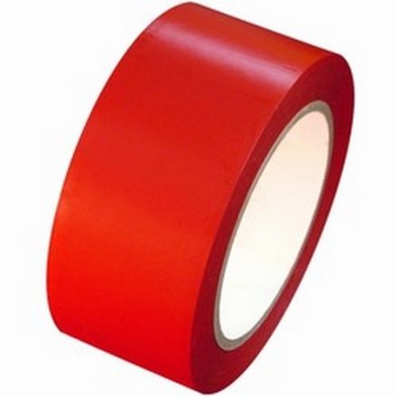 Warning tape PVC red 50mm/33m Solvent glue