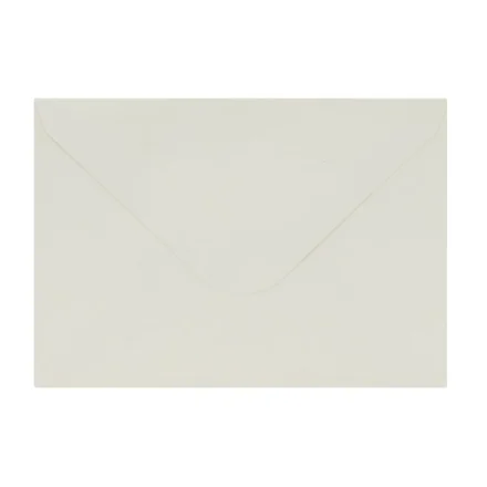 White pearl envelopes for invitations B6 120 g 50 glued pieces