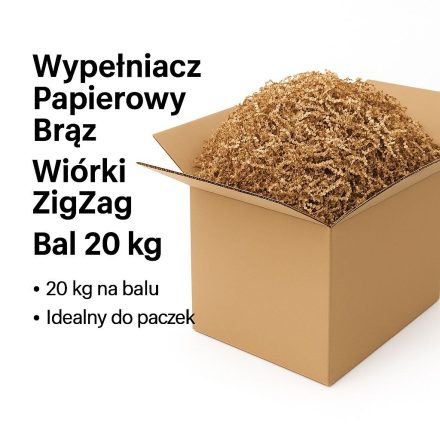 Paper filling ZigZag brown - parcel chips 20 kg prom