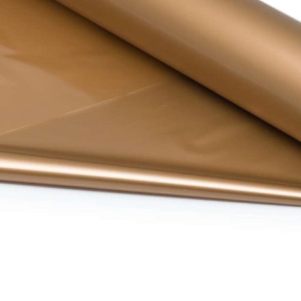 Decorative cellophane foil in roll 100 cm x 25 mb gold matte 30 um