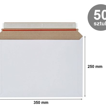 Cardboard carrier white B4 250x350 mm, 50 pc