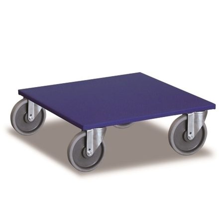 Furniture doggy Square 600x600 mm, rubber wheels 100 mm, load capacity 300 kg