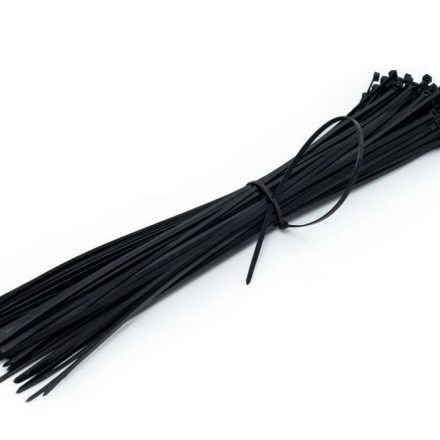 Cable clamps black triticles 370 x 4,8 mm 100 pcs