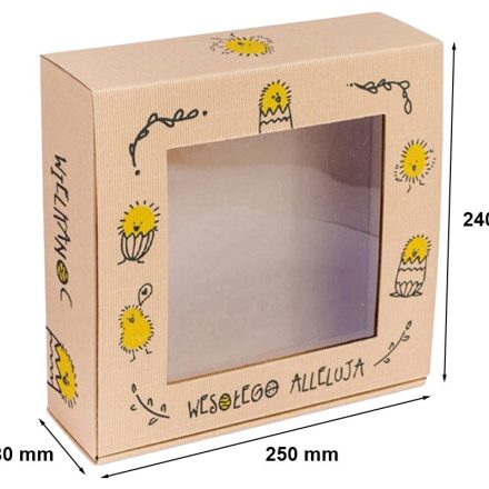 Box with window ALLELUJA for Easter 250x240x80 mm