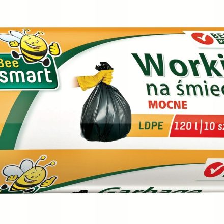 Bee Smart black trash bags LDPE 120L 10 pieces for large baskets