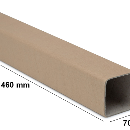 Tuba Tekture Square A2, 70x70x460 mm, gr. 2,5 mm Shipment