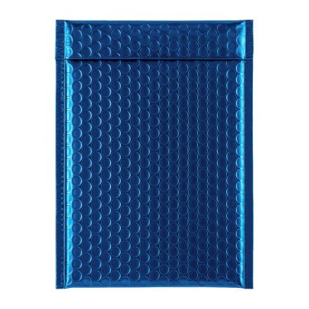 Blue metallic protective bubble envelope 230x324 mm 1 pc
