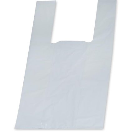 Advertising LDPE, white plastic bag 30x55 cm, 50 pcs