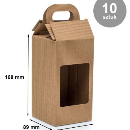 Cardboard boxes coated on 1 jar 0,9 l 89x89x168 mm 10 pcs