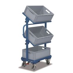 Transport box trolley SW-400.805 tho 3 in boxes 600 x 400 mm