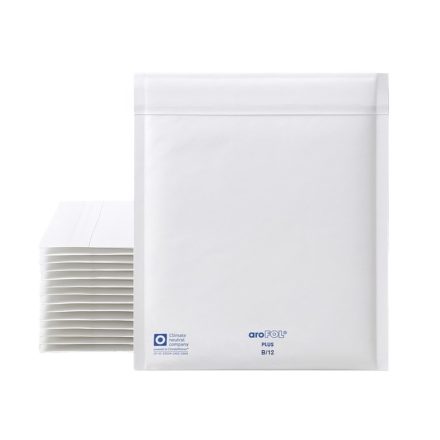Bubble envelopes protective aroFOL plus B12 white cardboard 200 pcs