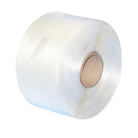 Tape PES WG 60 polyester for banding 19 mm x 600 m soft white