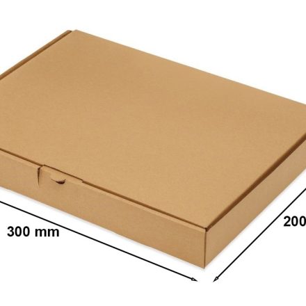 Cardboard box F426 fashion box 300x200x50 mm brown