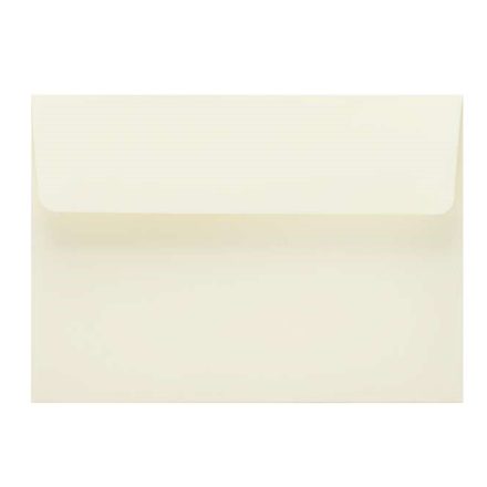 Paper decorative envelopes B6 125x176 mm HK ivory 120g 50 pcs