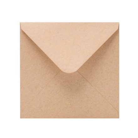 Corrugated square envelopes K4 Recycled brown 165x165 mm 120g 50 pcs