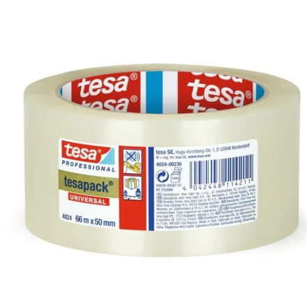 Tape TESA Solvent Transparent 75mm/66m Strong Packaging Tape