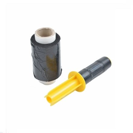 Stretch film Minirap black 10cm 0,30kg 23um fi38 + Developer
