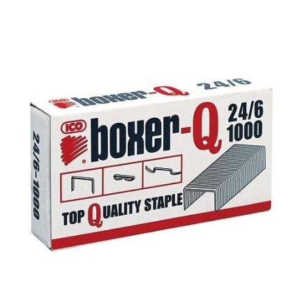 Office staples ICO boxer-Q 24/6 melectroplated 1000 pcs