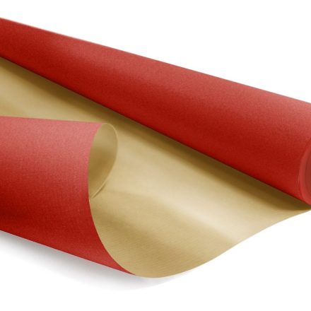 Packing paper KRAFT DUO METAL red-gold roller 69 cm/50 m 60 g/m2