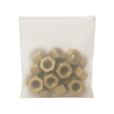 Matt string bags with slider 200x200 mm, 20 pcs 70um