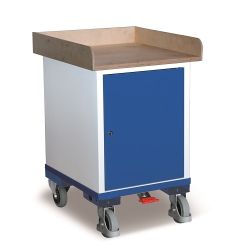Steel cart with locker and door SW-500.014 150 kg