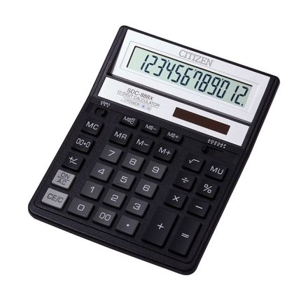 Citizen office calculator SDC888XBK 12- digital black, solar