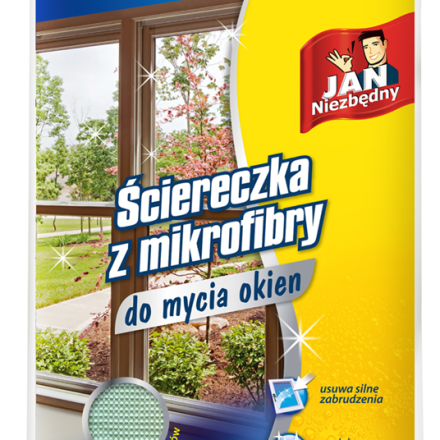 JN Microfiber wiper for windows, windows and mirrors without streaks
