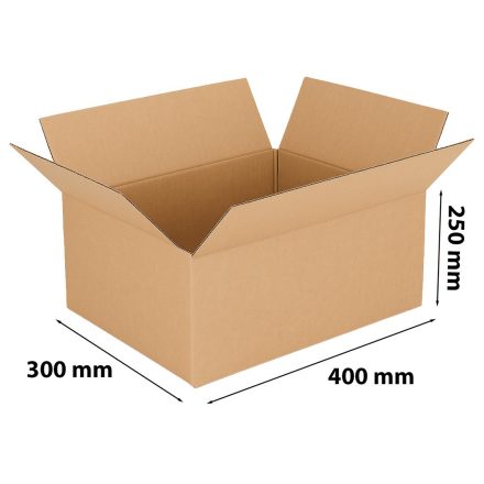 Cardboard flap box 400x300x250mm BC580 InPost Packkomat size C