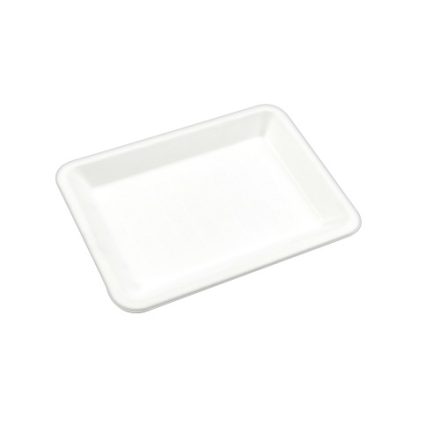 Eko disposable tray with sugarcane pulp 20x15x1,5 cm 50 pcs